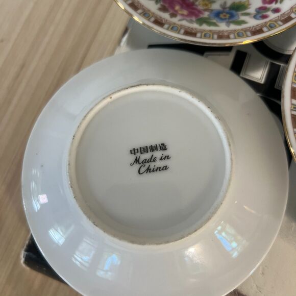 🌸 Vintage Floral Espresso Cup Set with Saucers – 5 Piece Set 🌸 - Picture 4 of 8